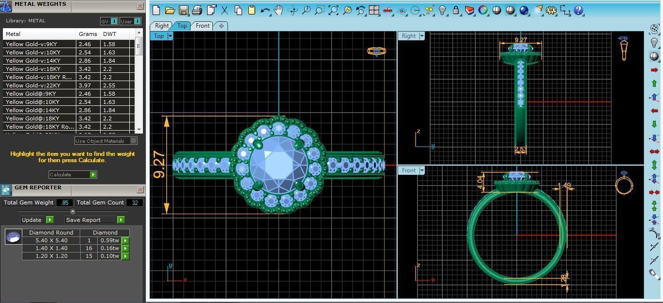 Floral Inspire Ring 04 3D print model_4