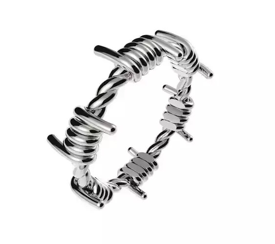Gents Barbed Wire Ring  3D print model
