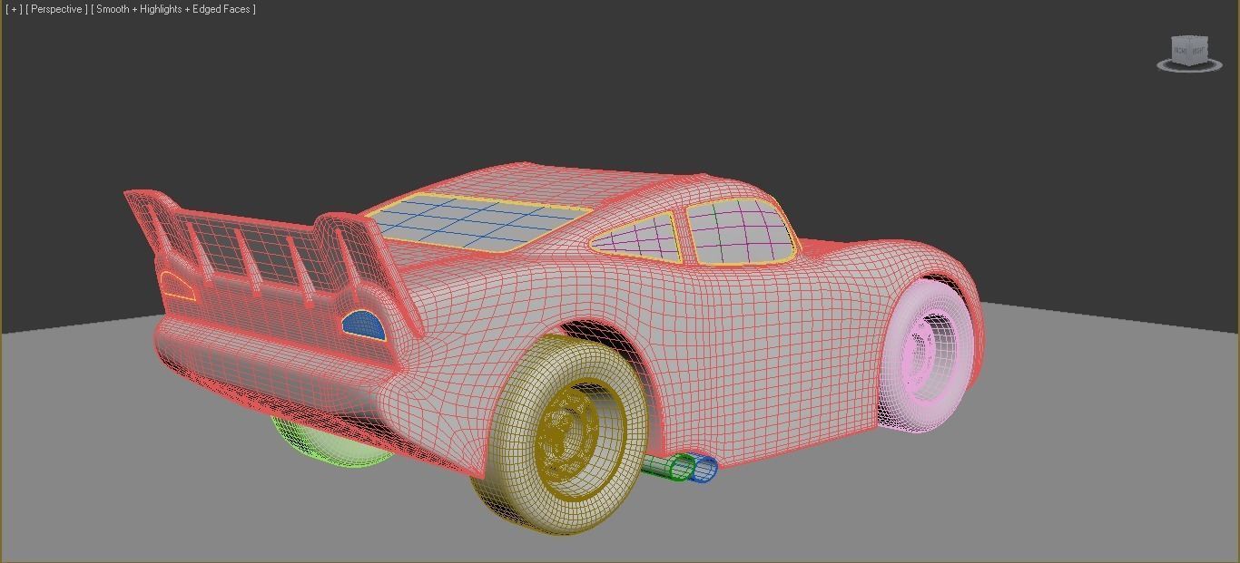 Lightning McQueen 3D model_4