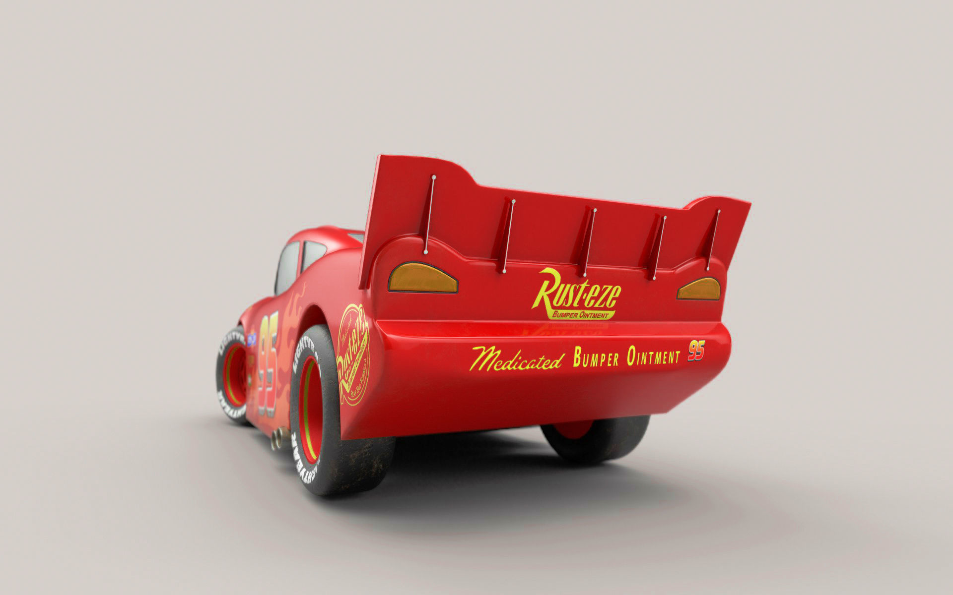 Lightning McQueen 3D model_3