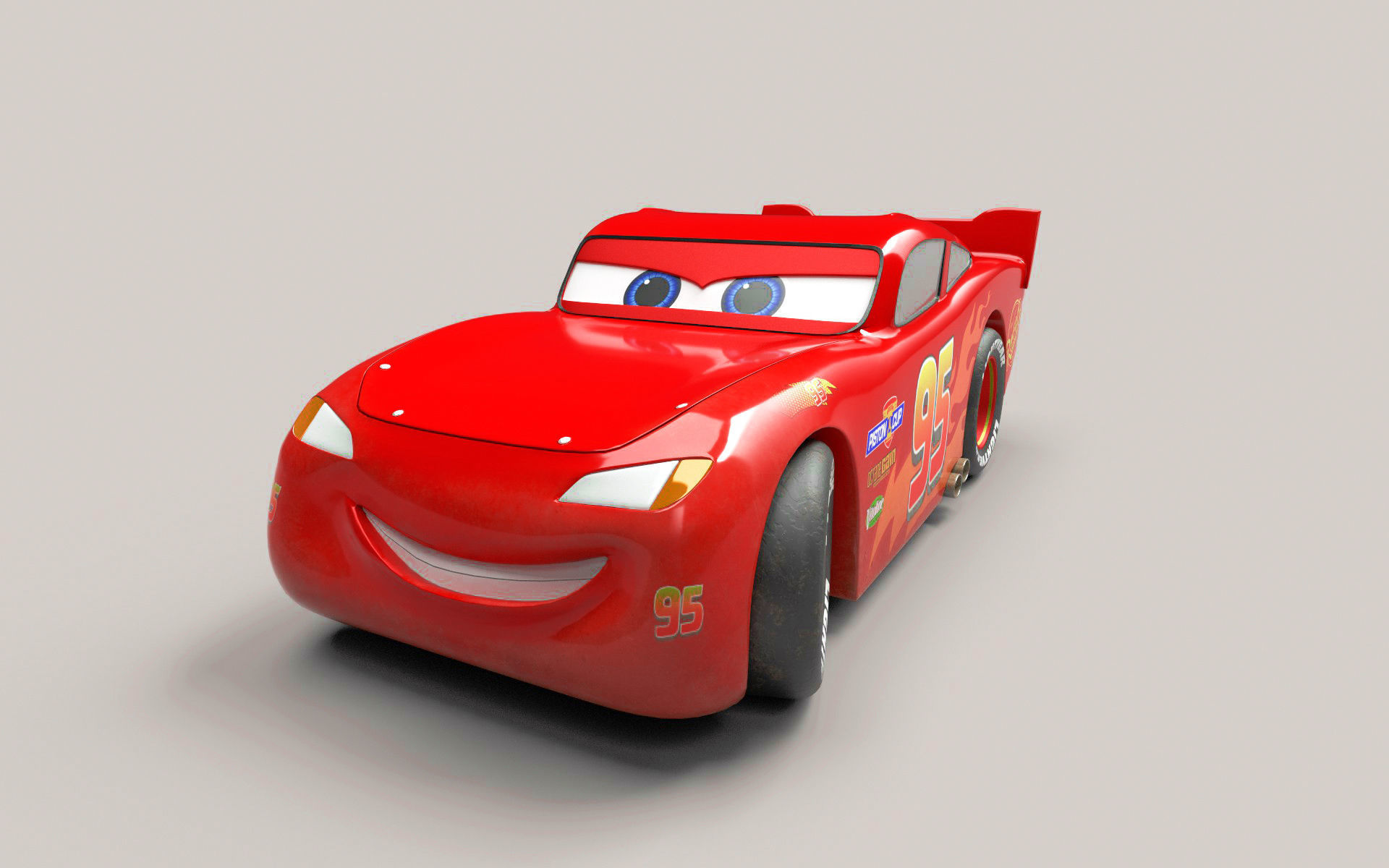 Lightning McQueen 3D model_2