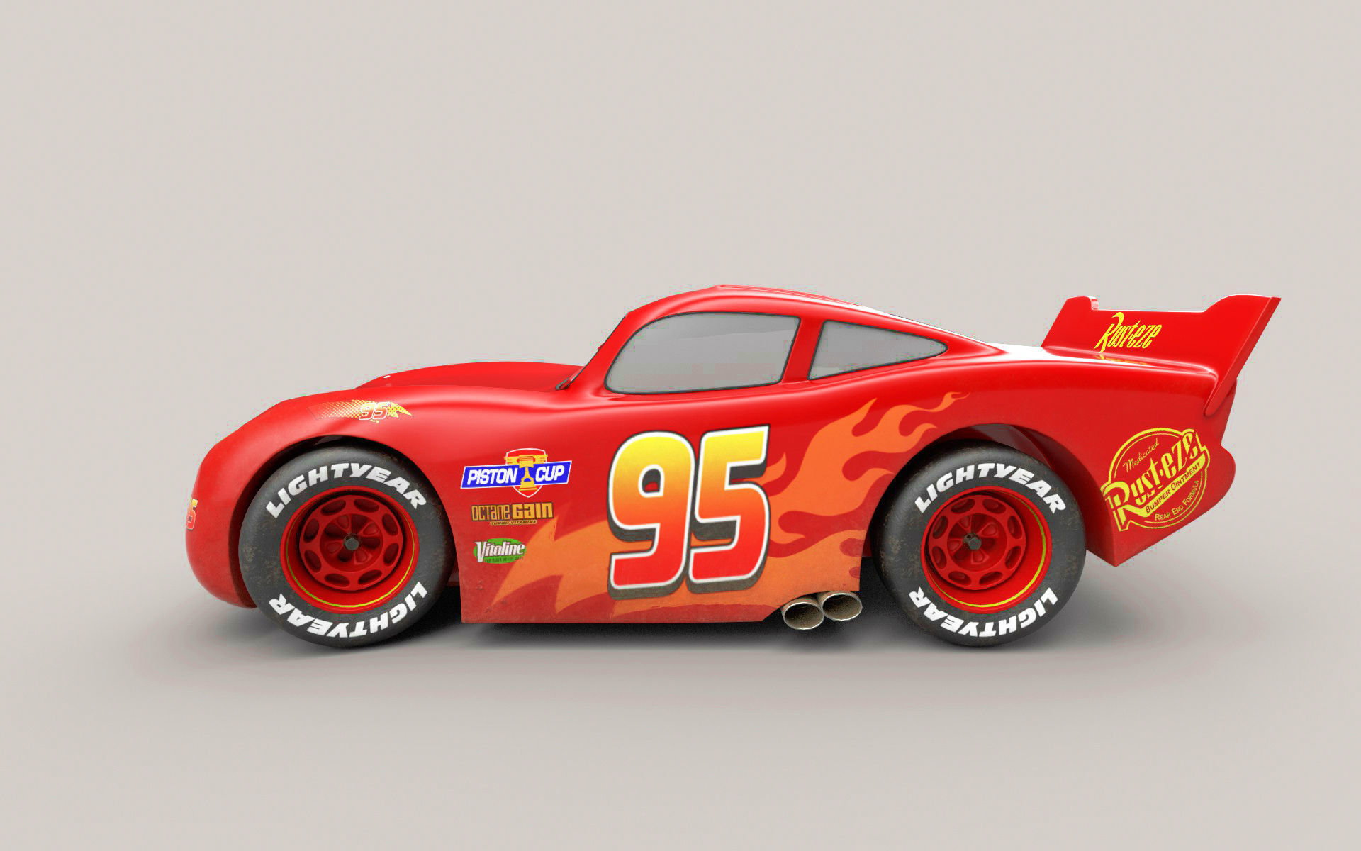 Lightning McQueen 3D model_1