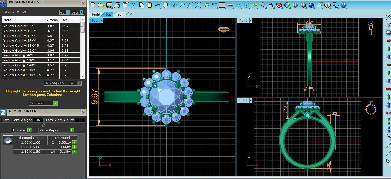 Floral Inspire Ring 7 3D print model_6