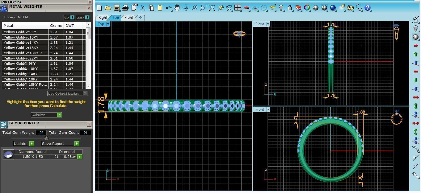 Half Eternity Ring 10 3D print model_6