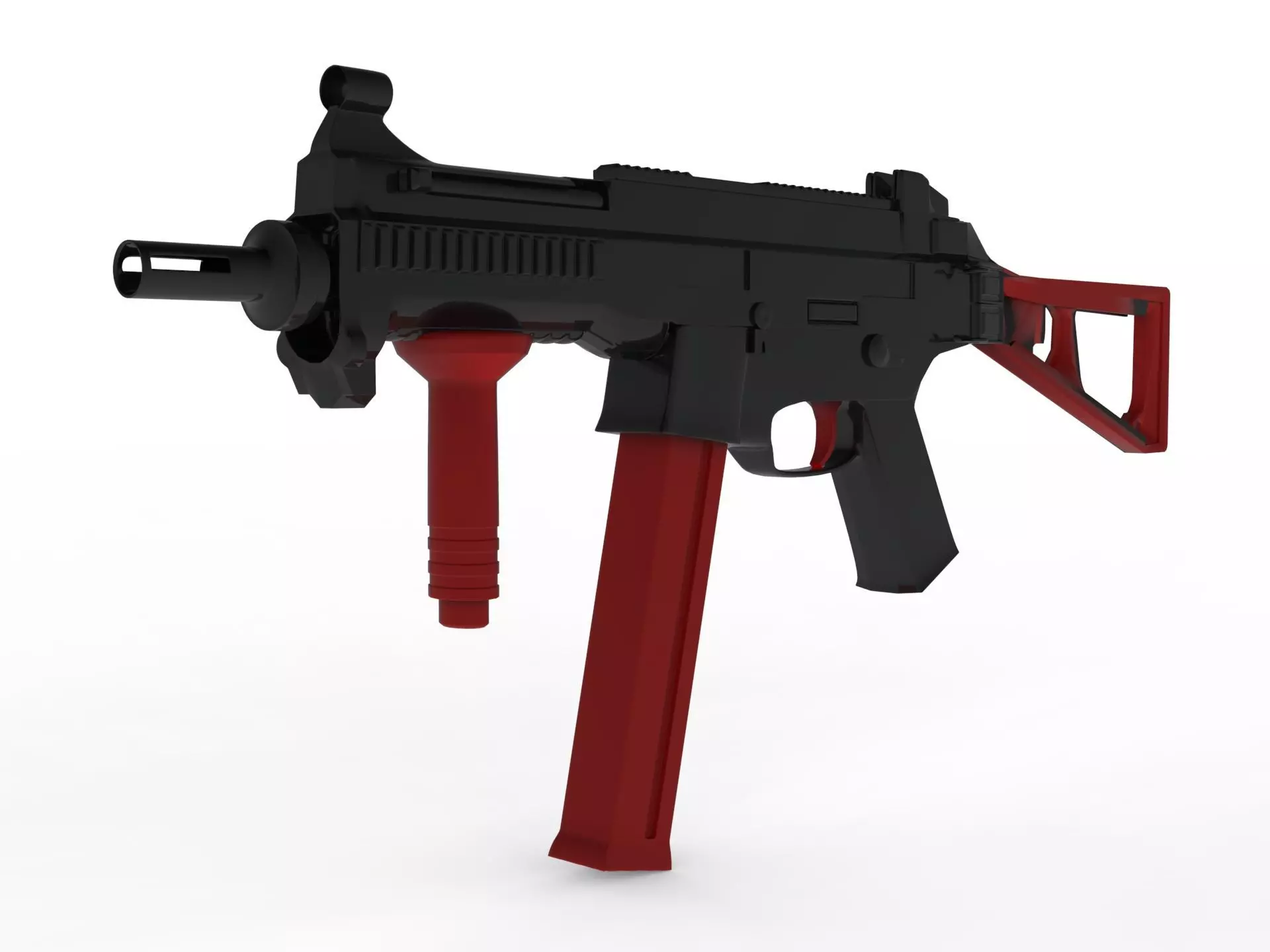 UMP 9 3D MODEL gun Low-poly 3D model_0