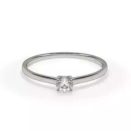 Solitaire Ring 12 3D print model Solitaire Ring 12 3D print model