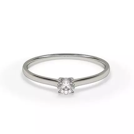 Solitaire Ring 12 3D print model_0