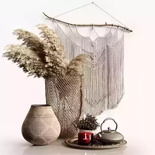 Decorative Set Boho 3D model