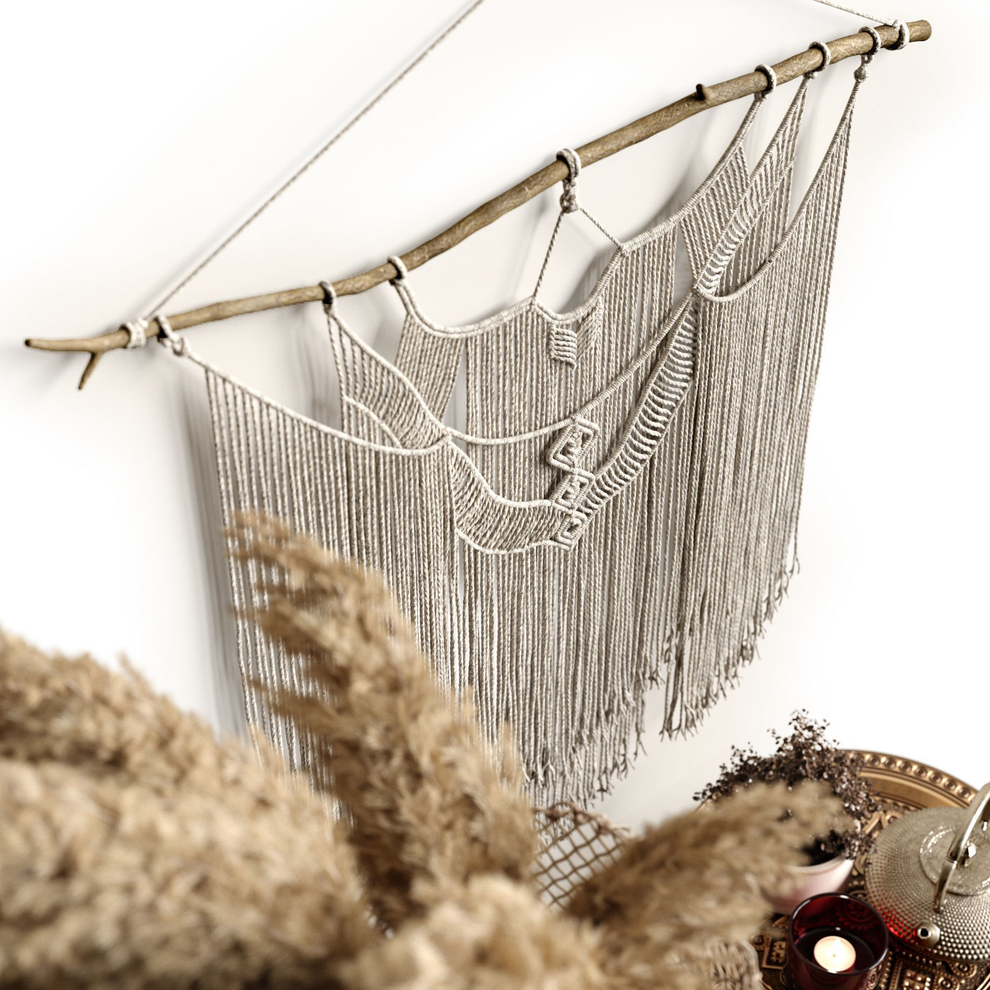 Decorative Set Boho 3D model_3