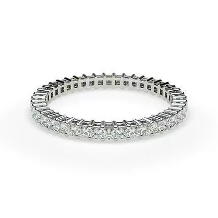 Princess Cut Ring 16 3D print model_0