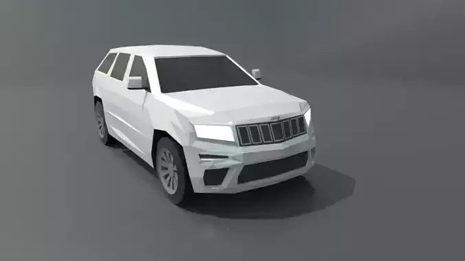 Jeep Grand Cherokee 2019 lowpoly 3D model