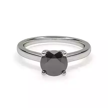 Solitaire Ring 17 3D print model Solitaire Ring 17 3D print model