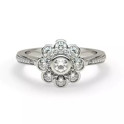 Floral Inspire Ring 18 3D print model_0