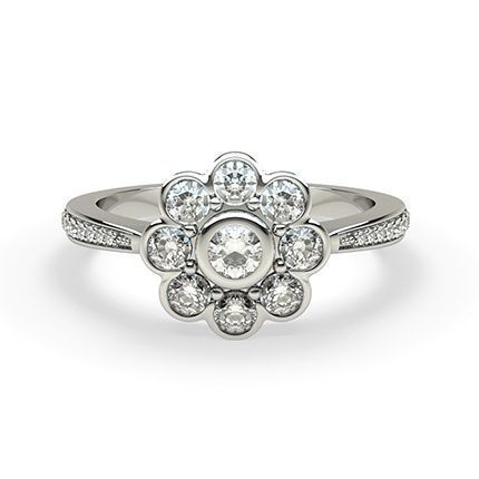 Floral Inspire Ring 18 3D print model_3