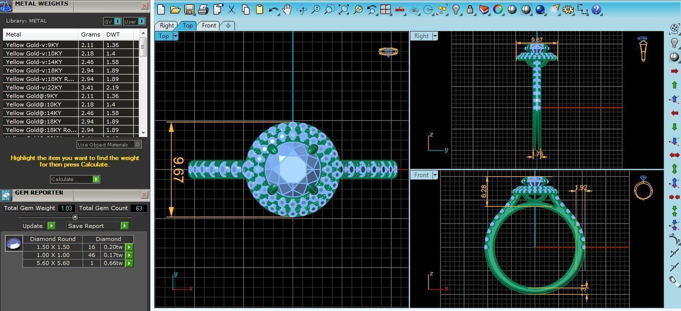 Solitaire Ring 21 3D print model_7