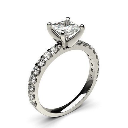 Princess Cut Ring 22 3D print model_8