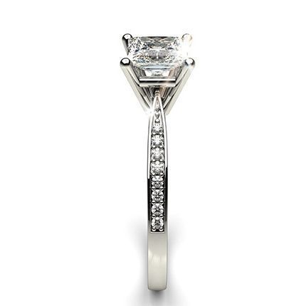Princess Cut Diamond Ring 23 3D print model_3
