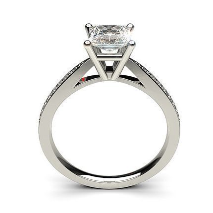 Princess Cut Diamond Ring 23 3D print model_2
