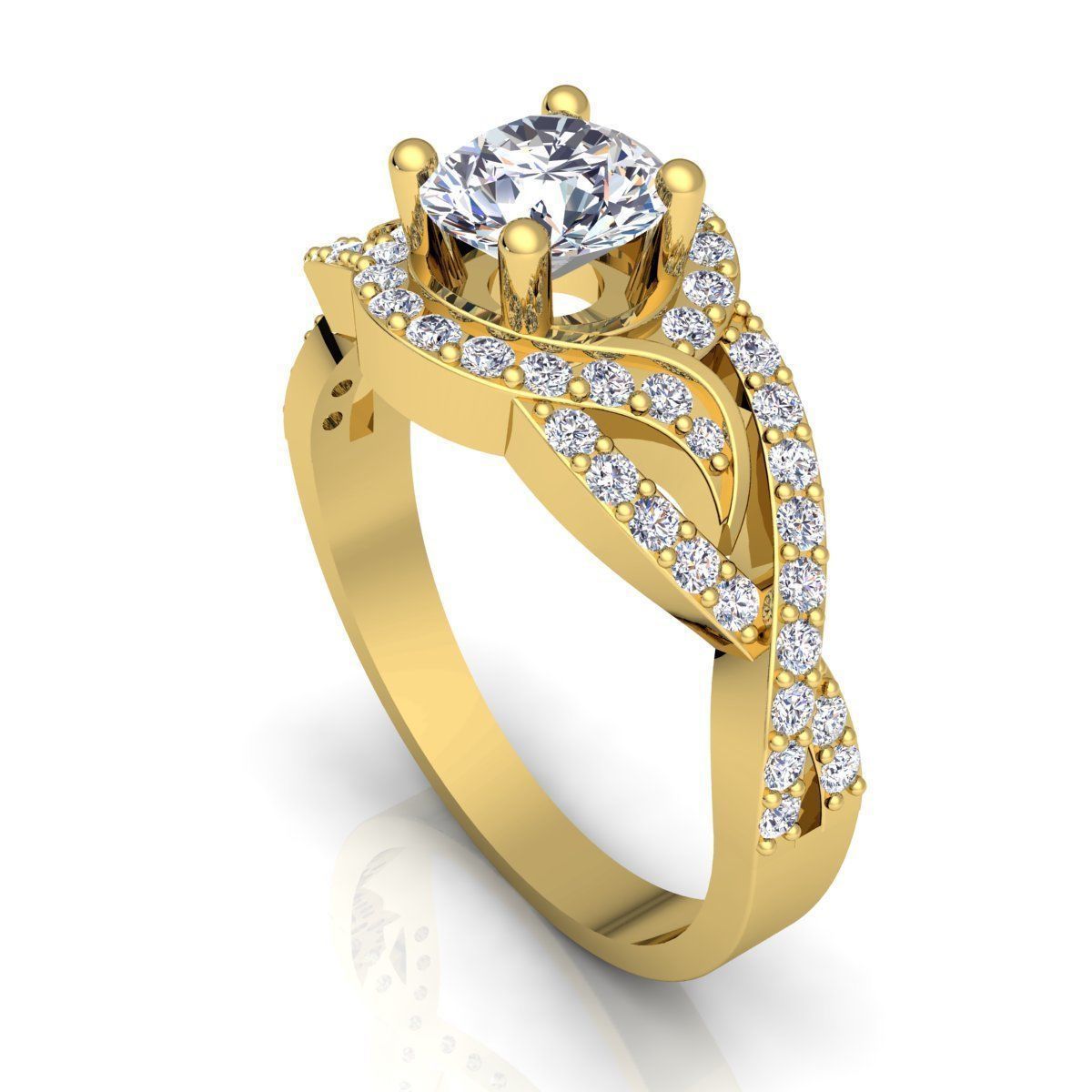 Aarna D Ring 01 3D print model_9