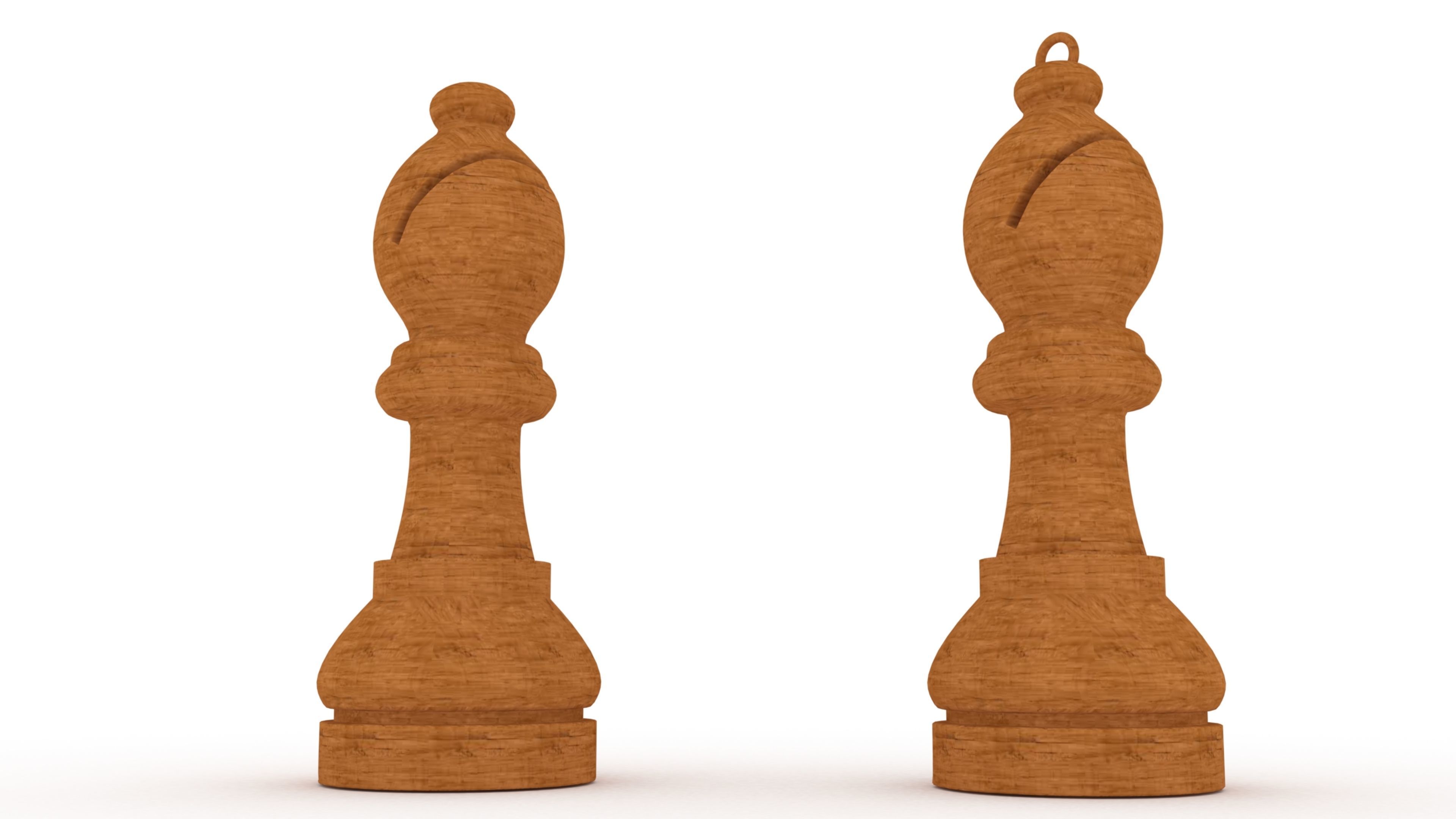 chess bishop 3D print model_9