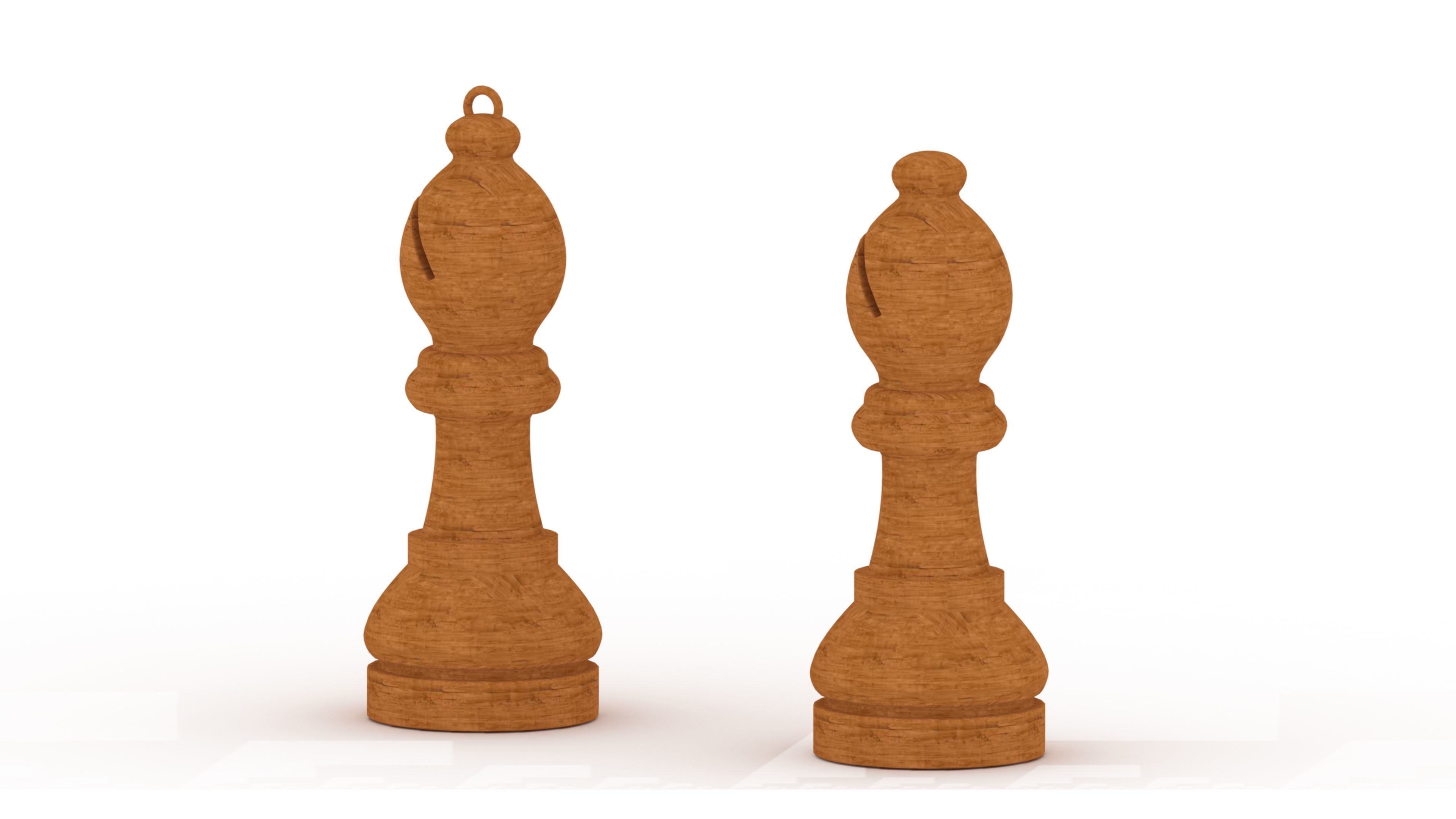 chess bishop 3D print model_2