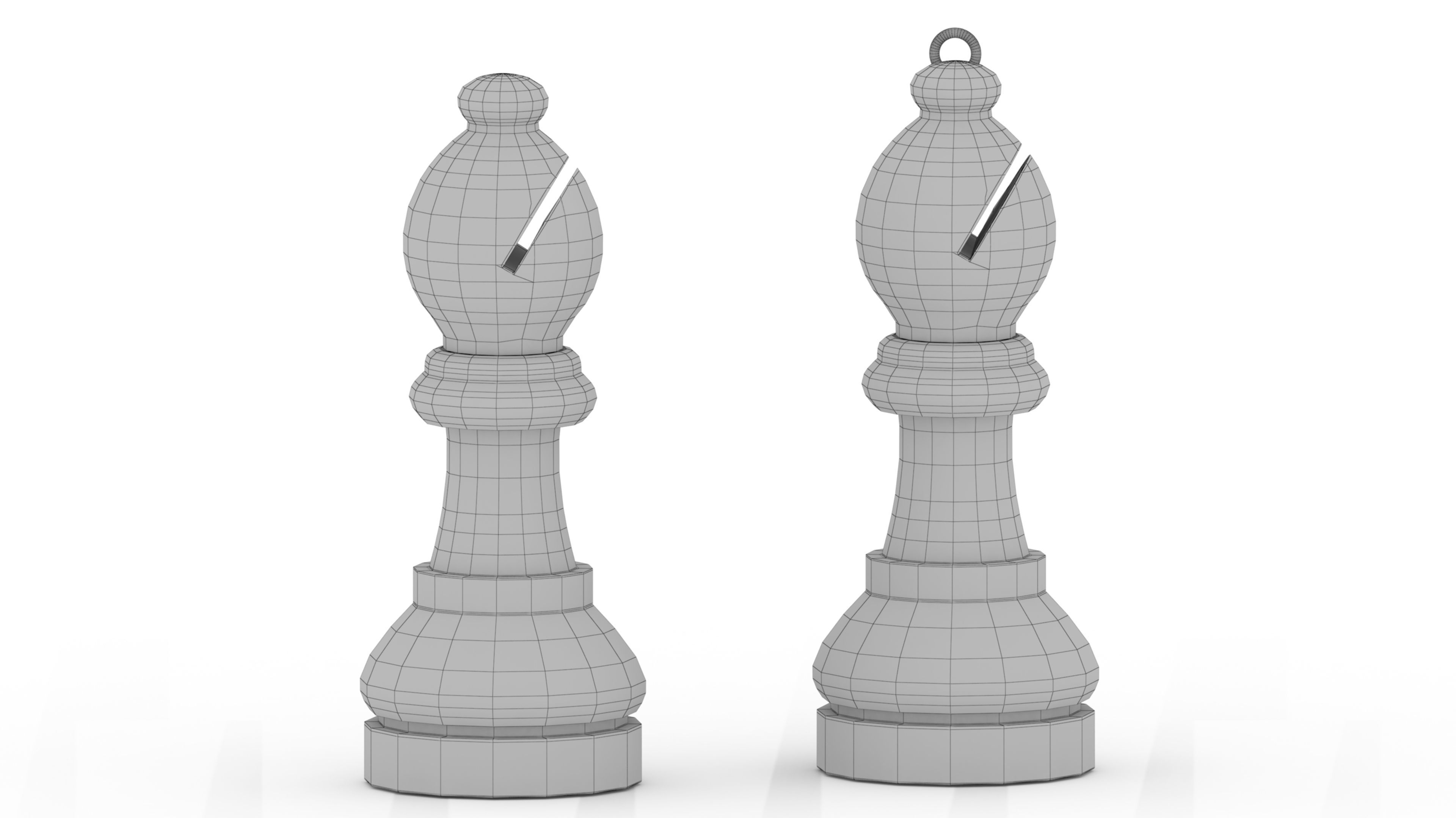 chess bishop 3D print model_12