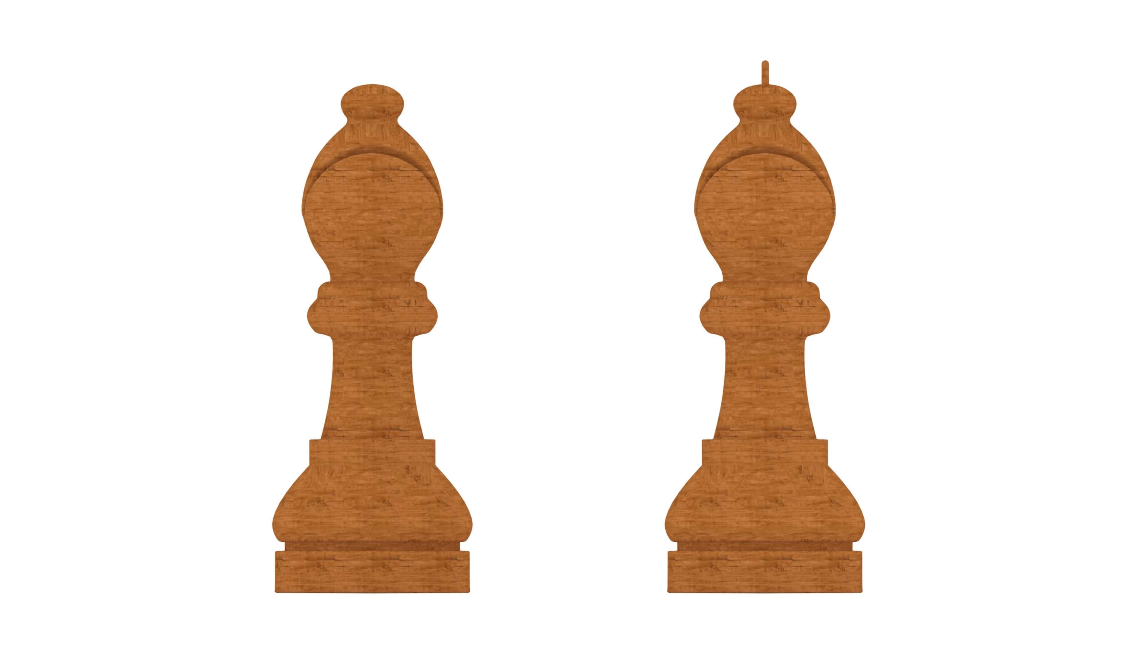 chess bishop 3D print model_7