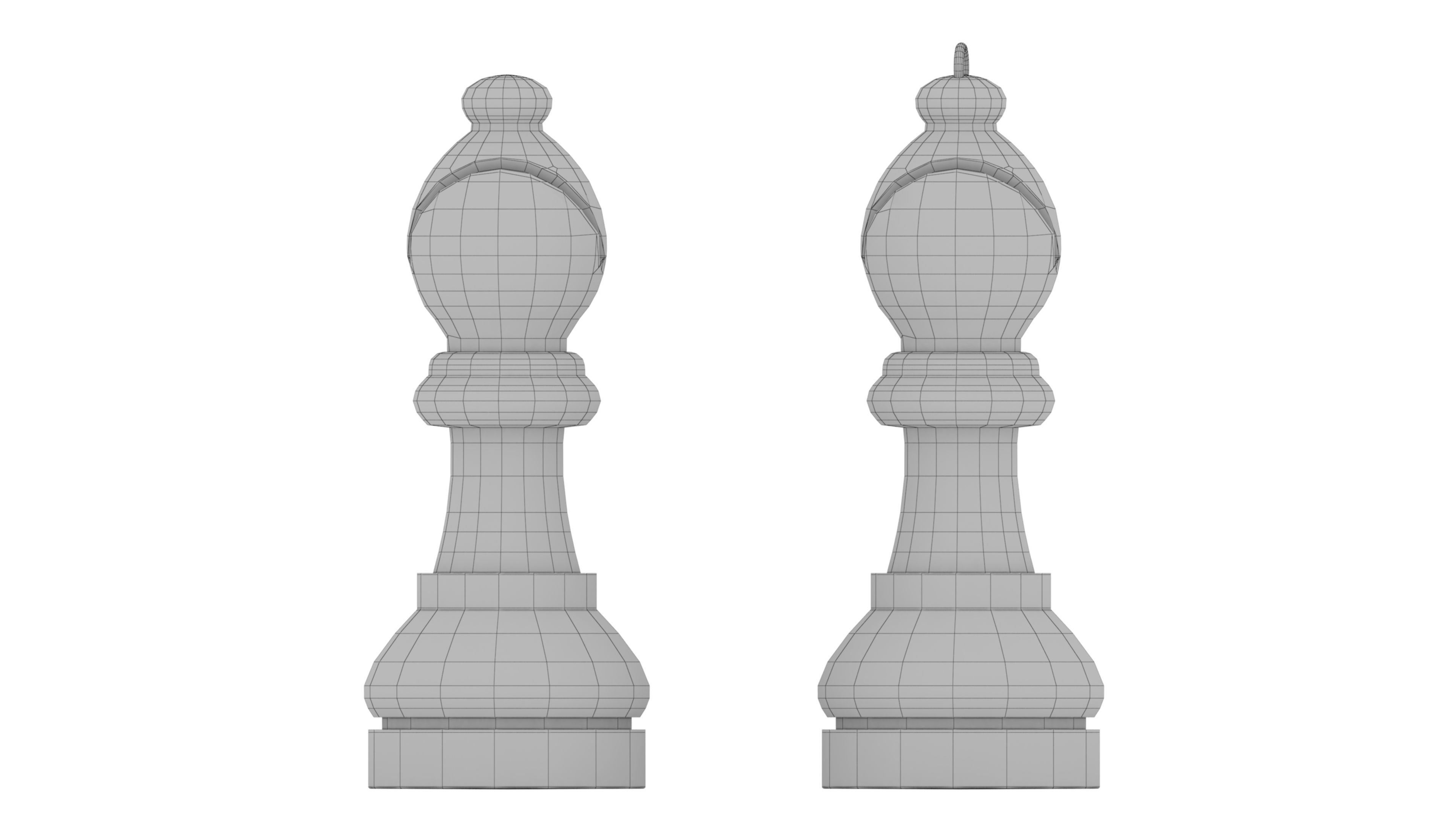 chess bishop 3D print model_14