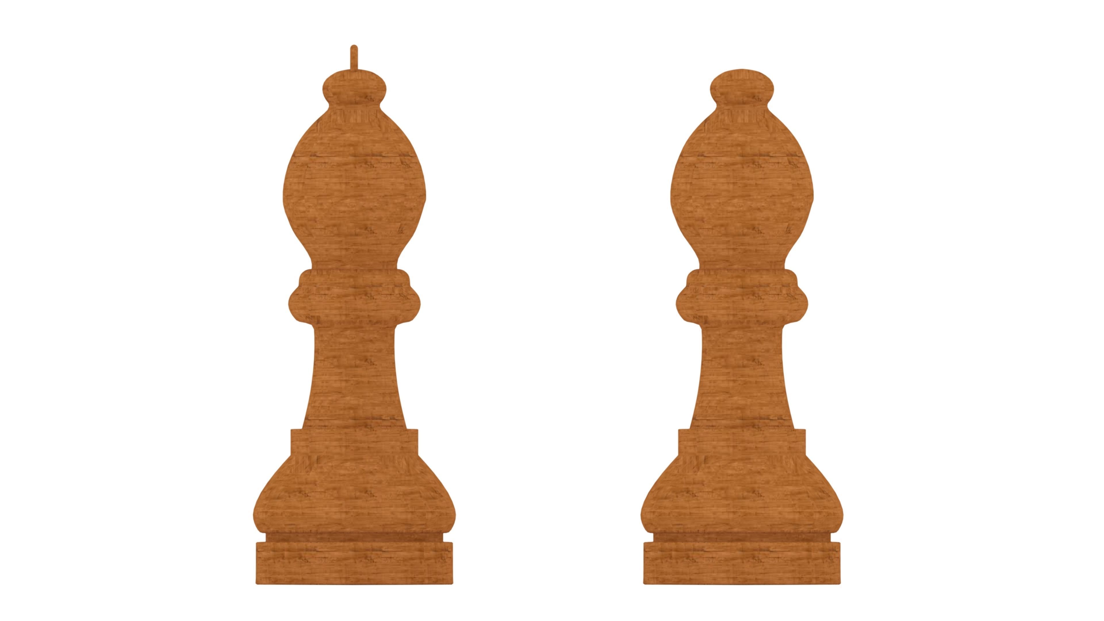 chess bishop 3D print model_3