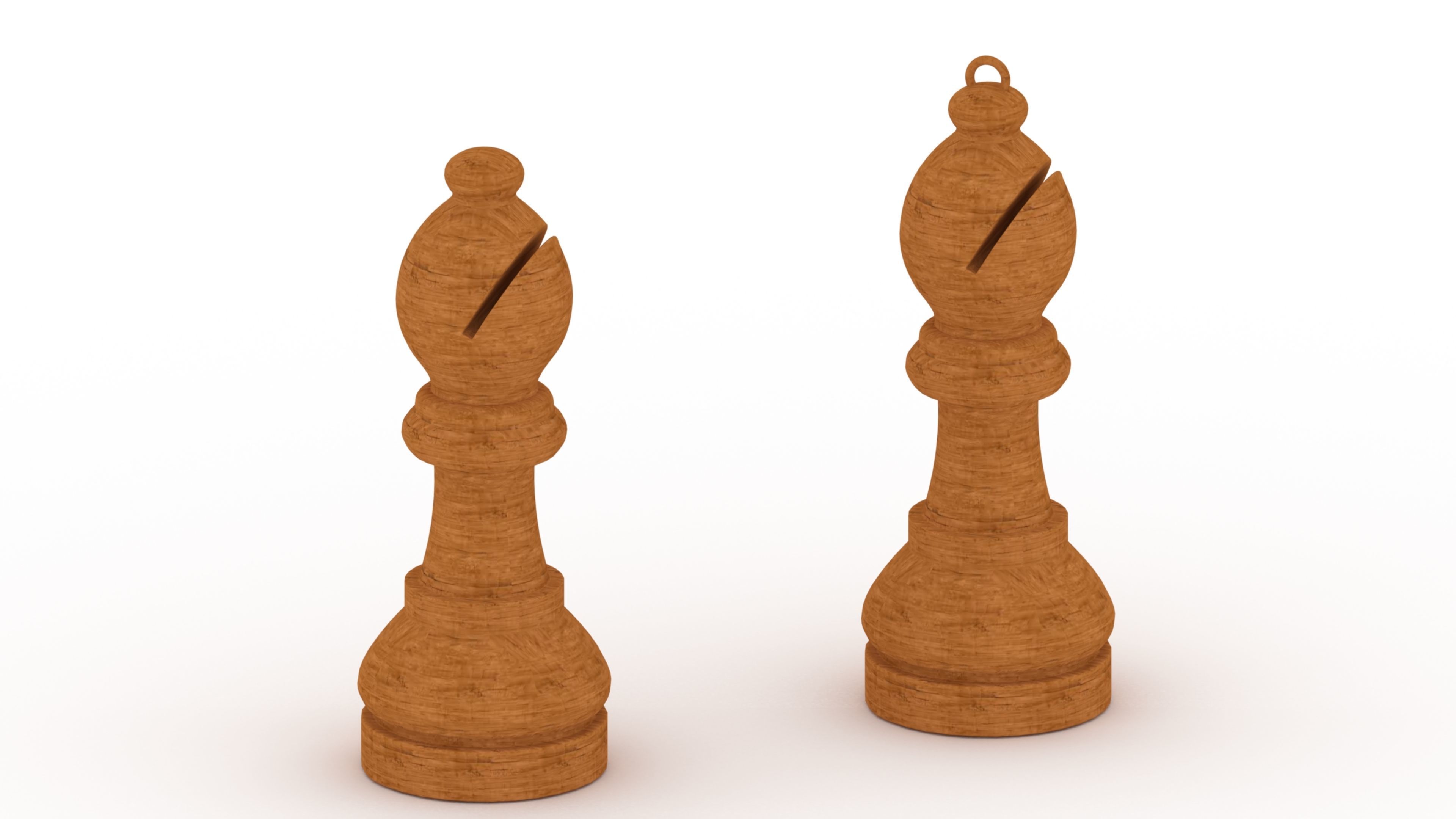 chess bishop 3D print model_8