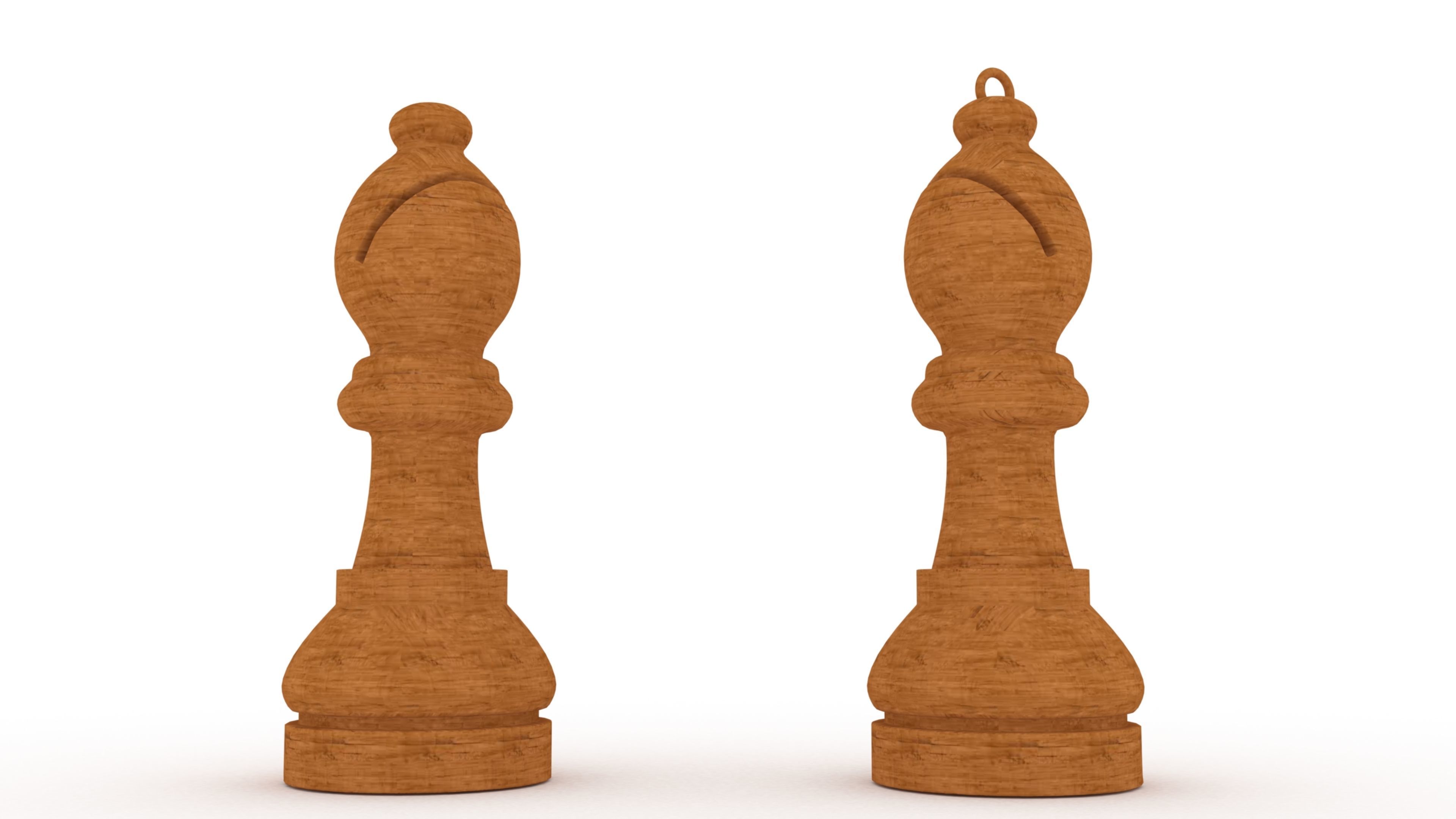 chess bishop 3D print model_11
