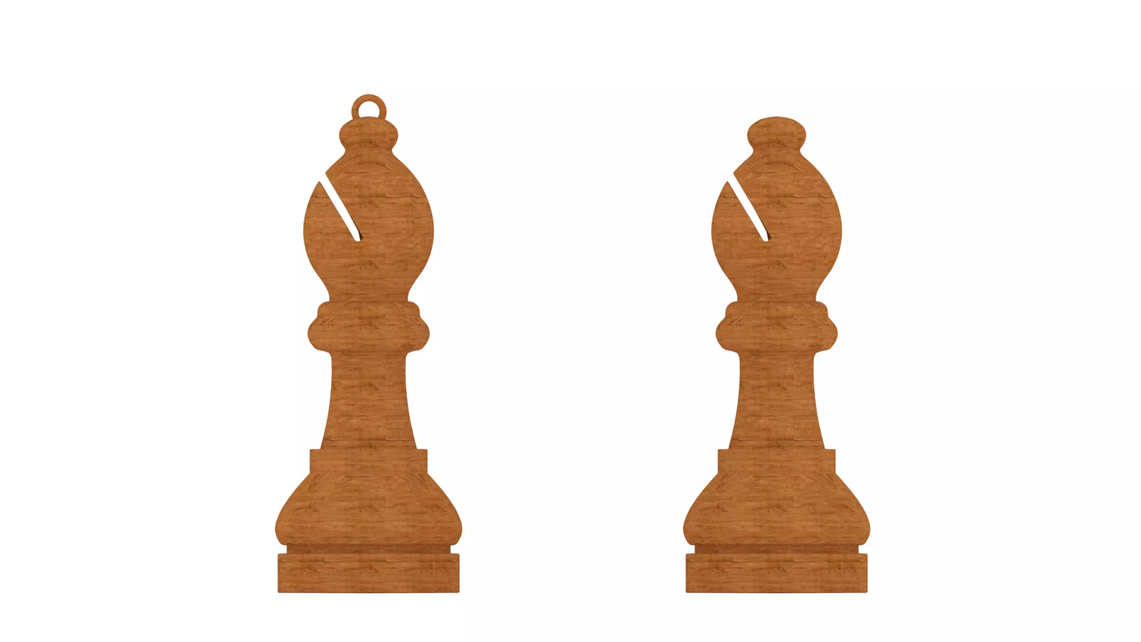 chess bishop 3D print model_0