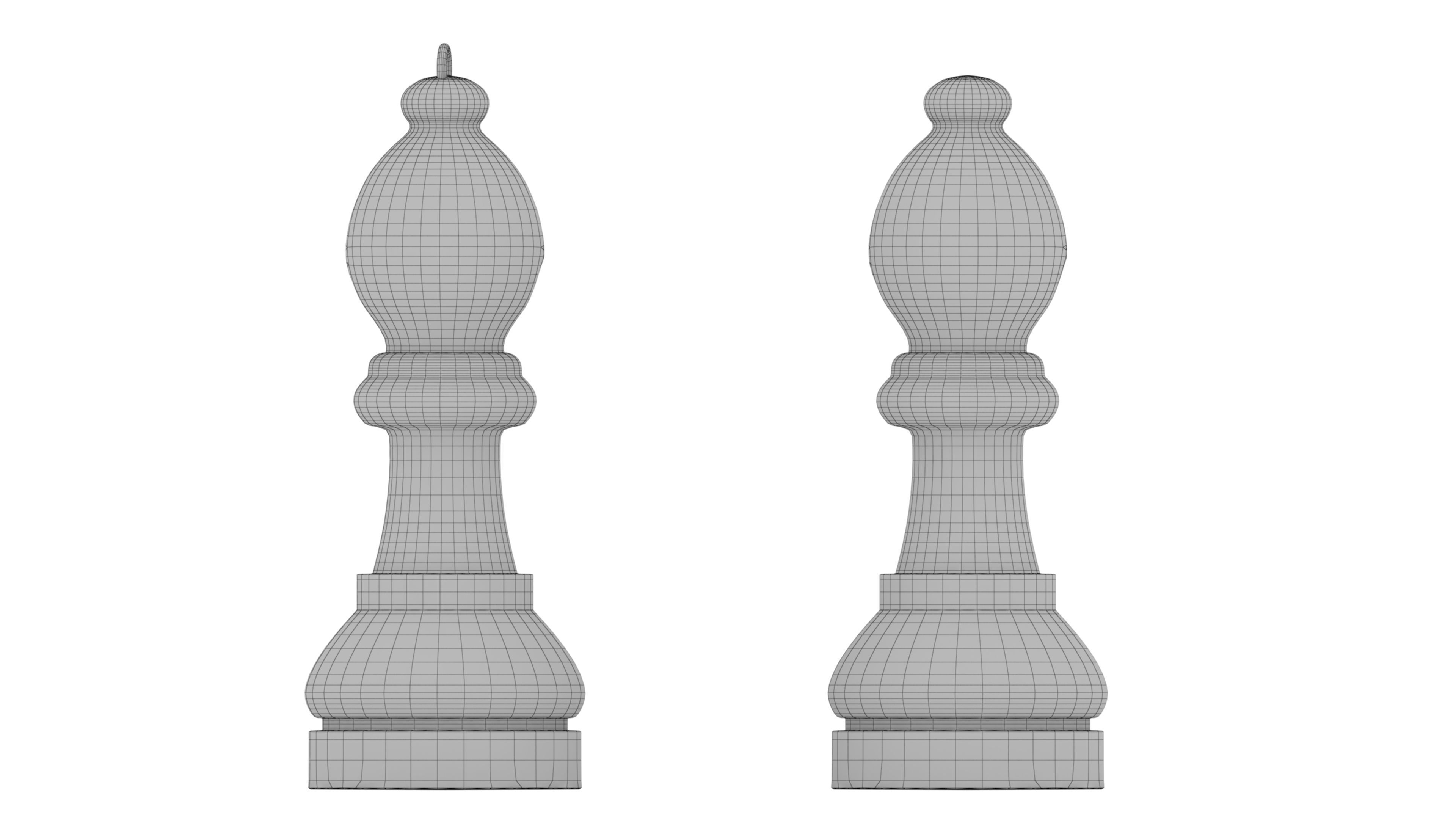 chess bishop 3D print model_15