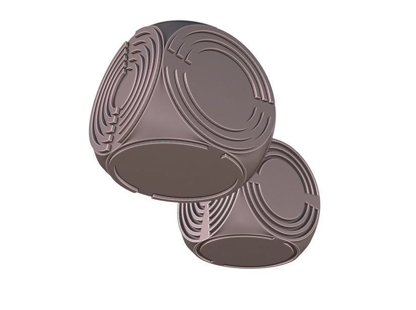 Machinae Dice 3D print model_3