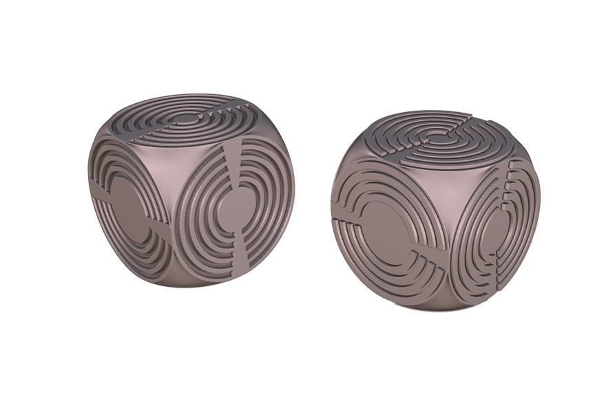 Machinae Dice 3D print model_1