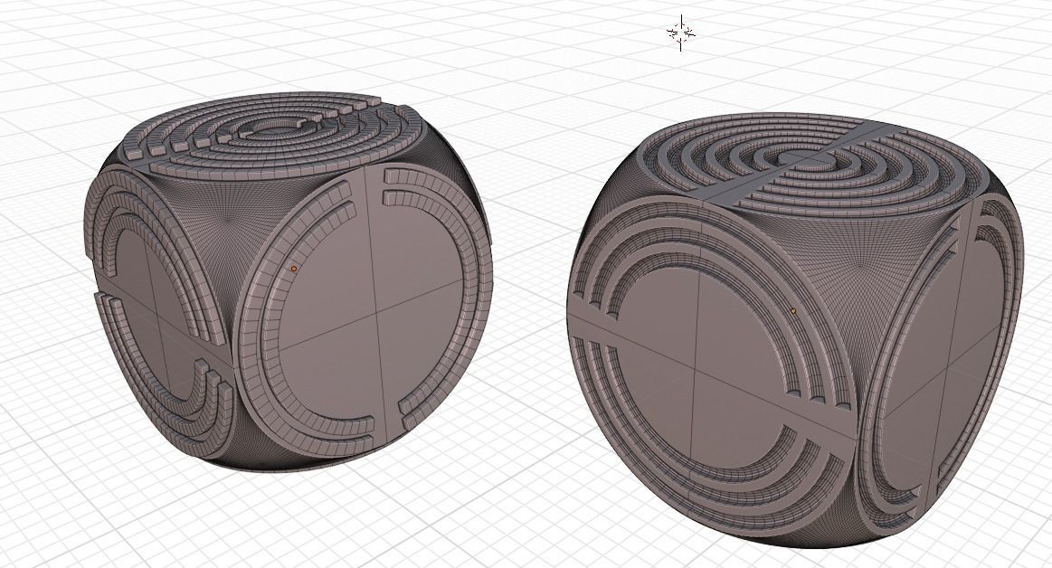 Machinae Dice 3D print model_4