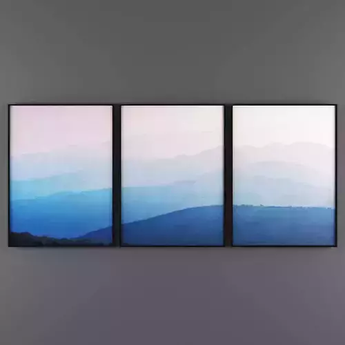 Art73 smoky mountains canvas wall art