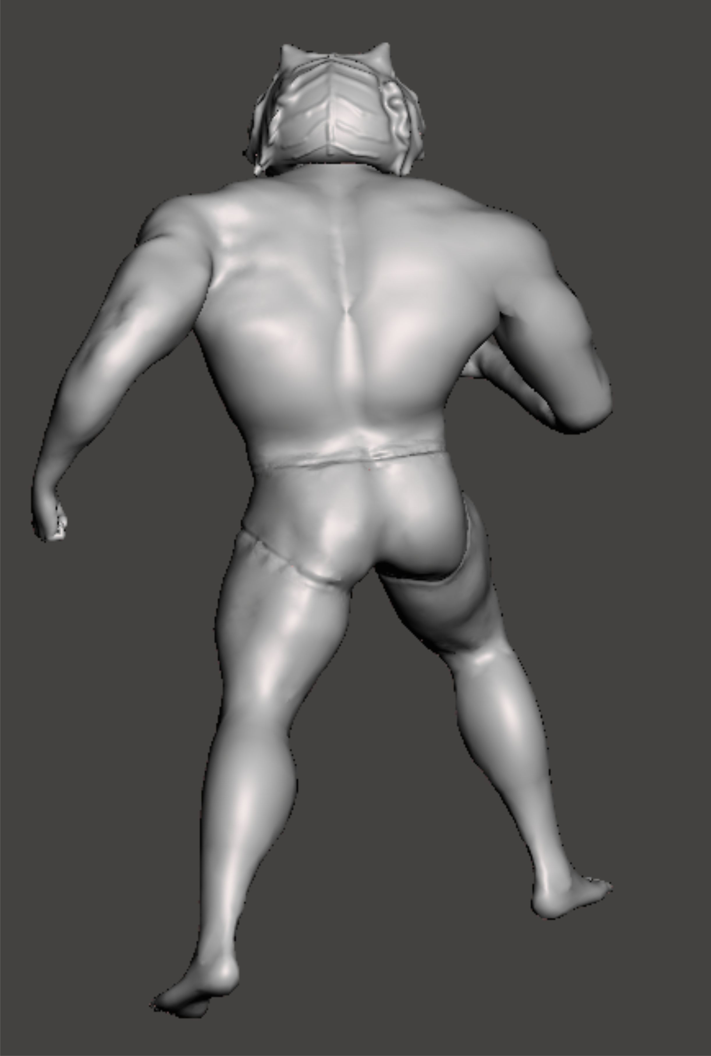 Tiger man  ricreato dal cartone animato  3D print model_2