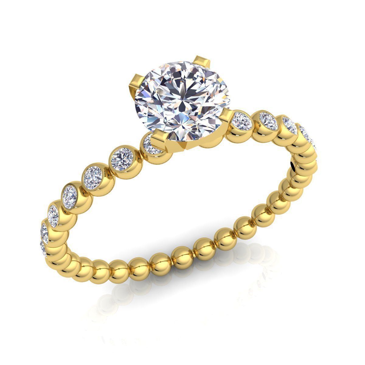 Aarna Solitaire Design Ring 09 3D print model_2