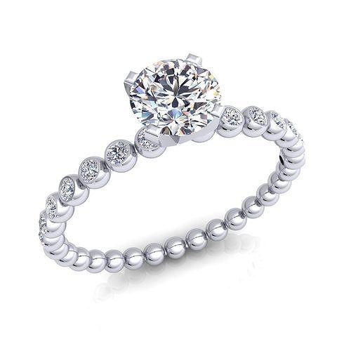 Aarna Solitaire Design Ring 09 3D print model
