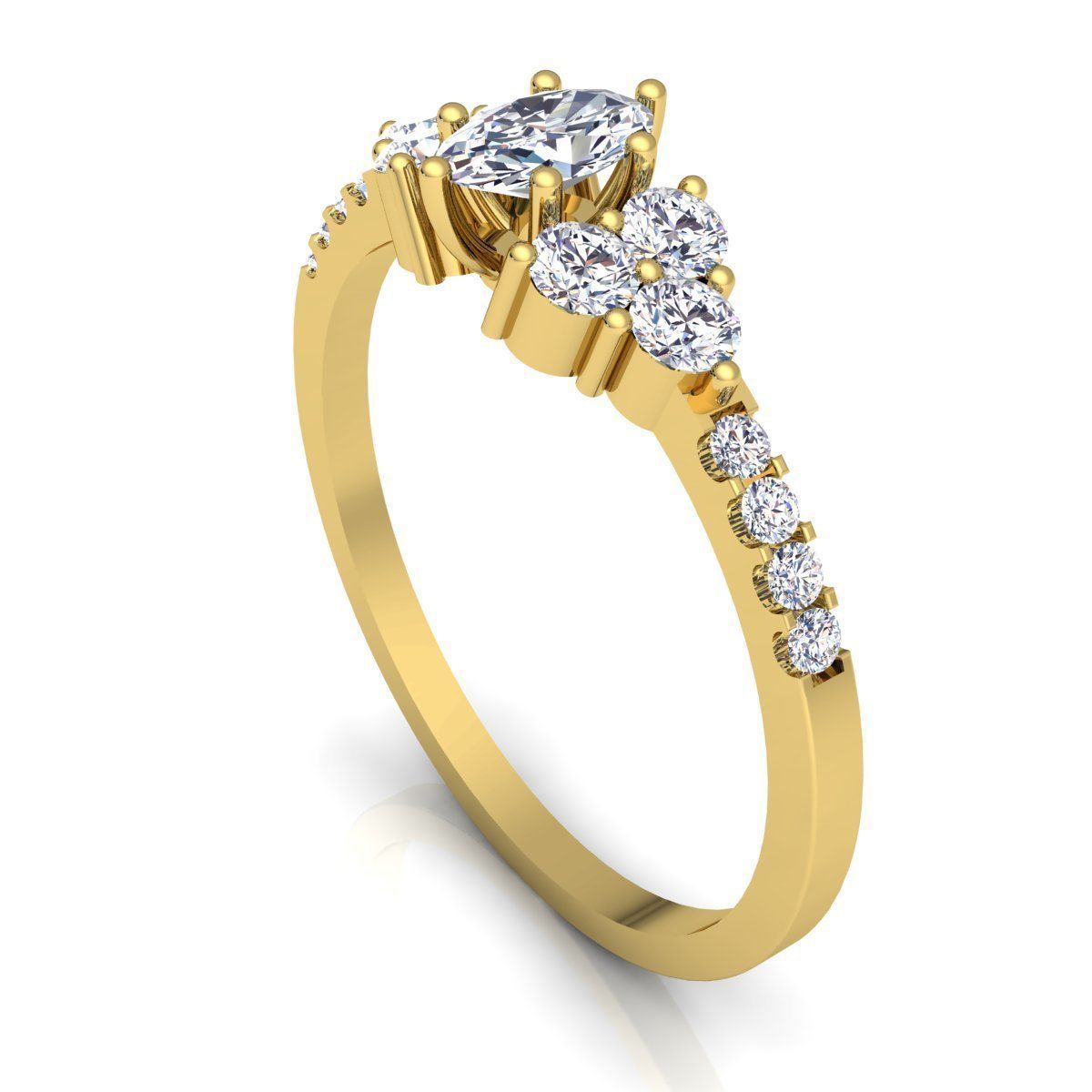 Aarna Fancy Design Ring 11 3D print model_9