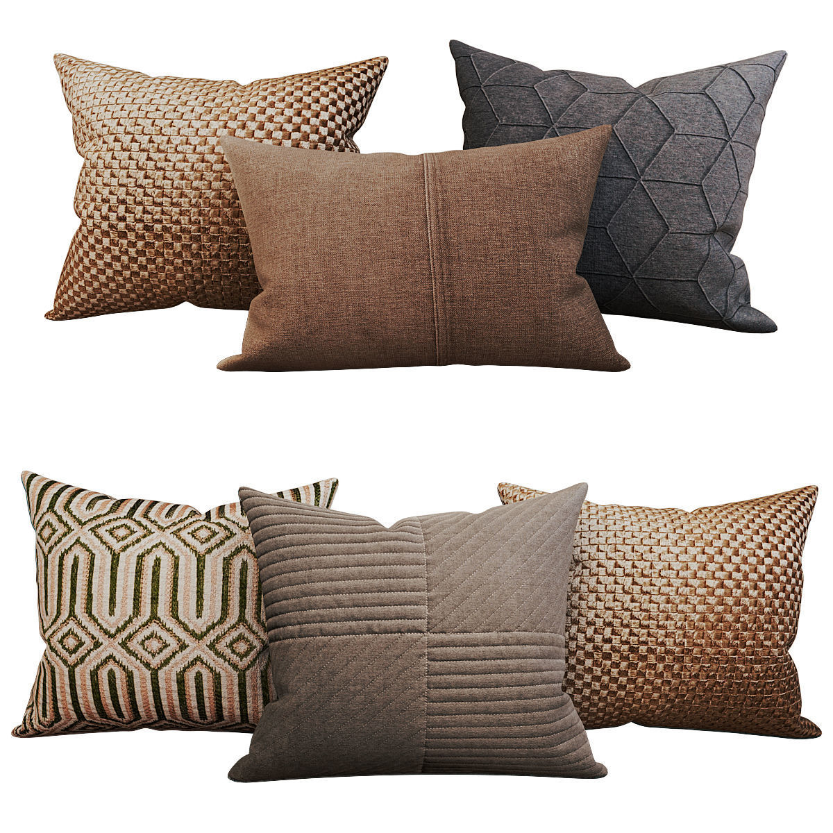 Decorative set pillow vol 3 3D model_10