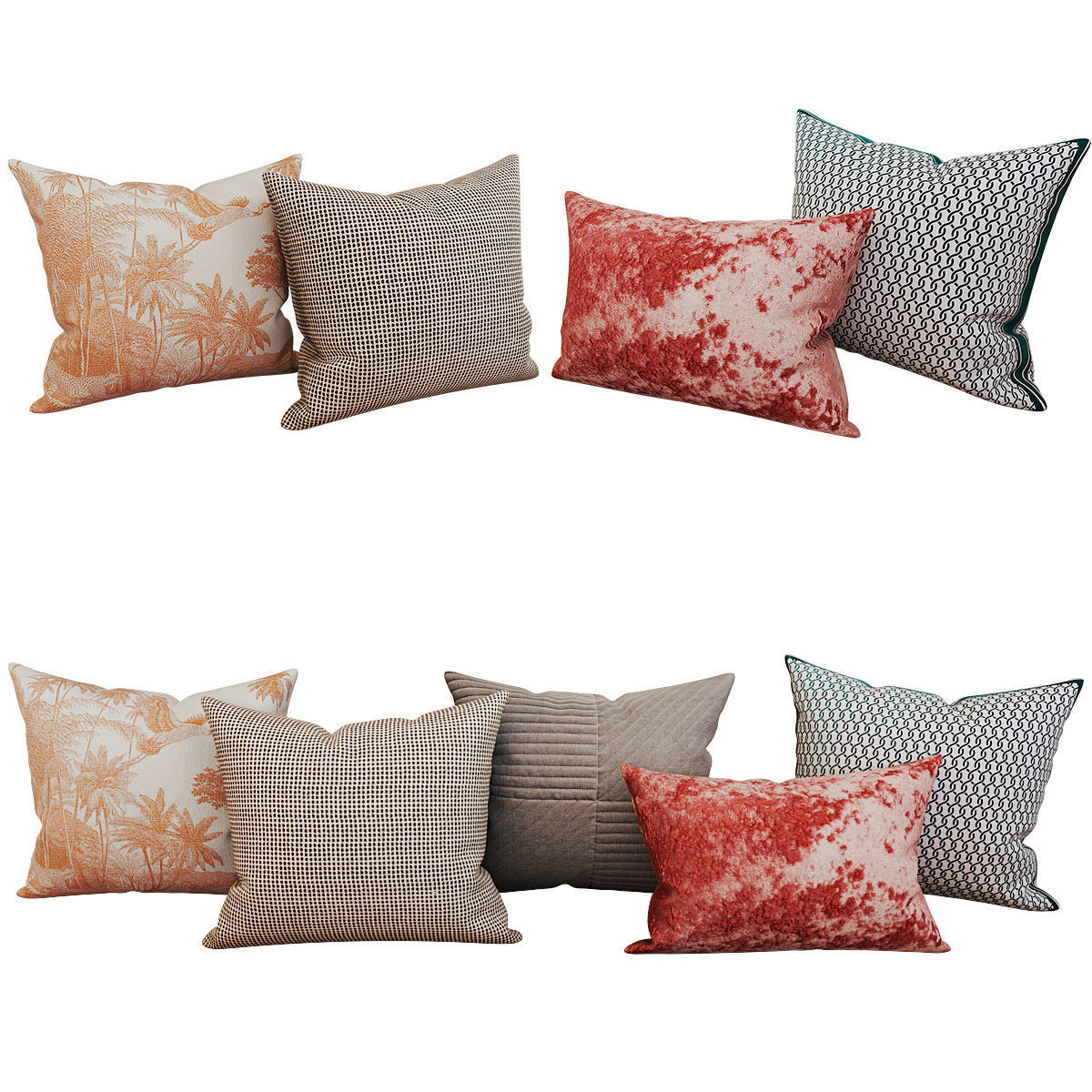Decorative set pillow vol 3 3D model_1