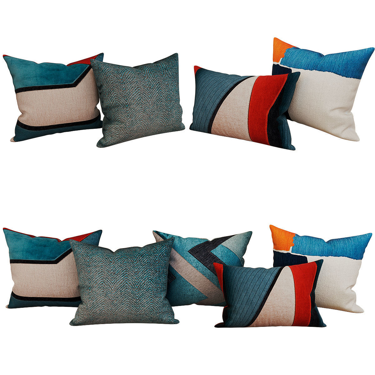 Decorative set pillow vol 3 3D model_5