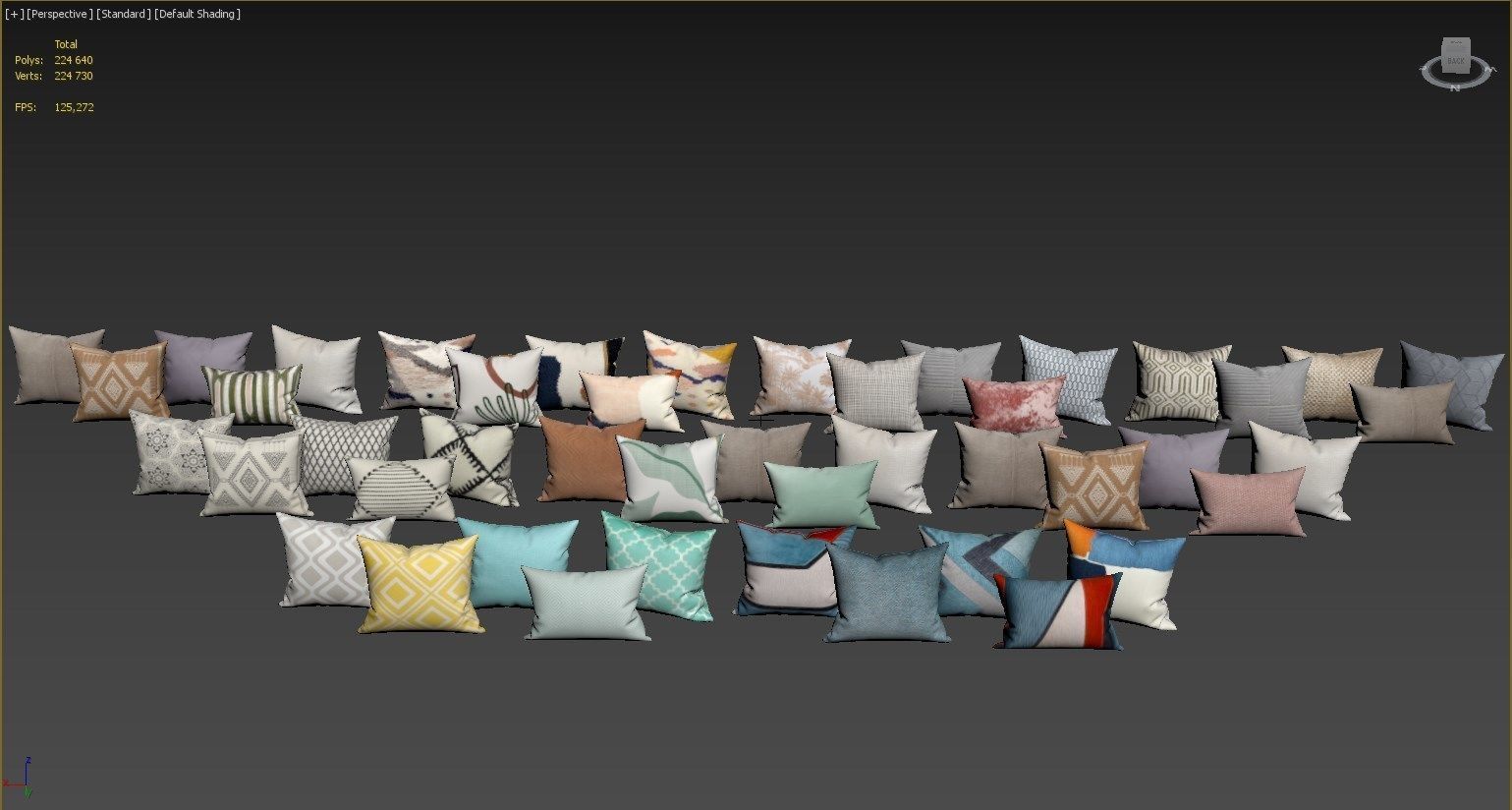 Decorative set pillow vol 3 3D model_20
