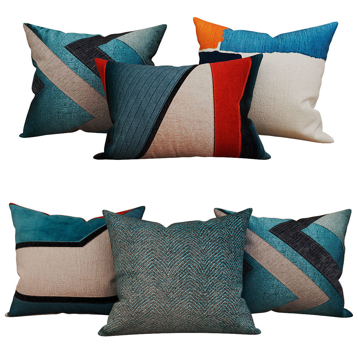 Decorative set pillow vol 3 3D model_6
