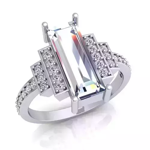 Aarna Big Stone Ring 