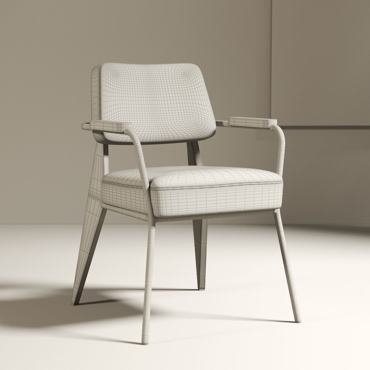 modern chair 016 3D model_5