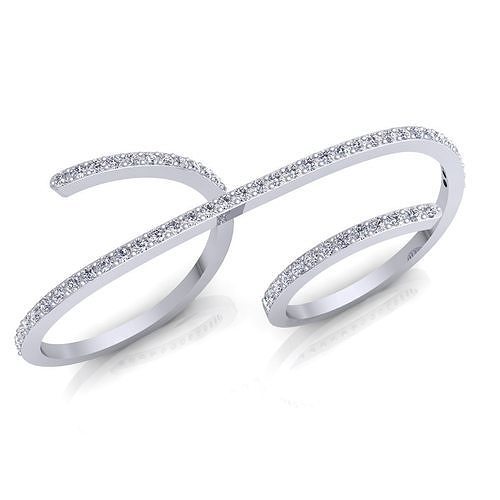 Aarna Two Finger Ring 23 3D print model