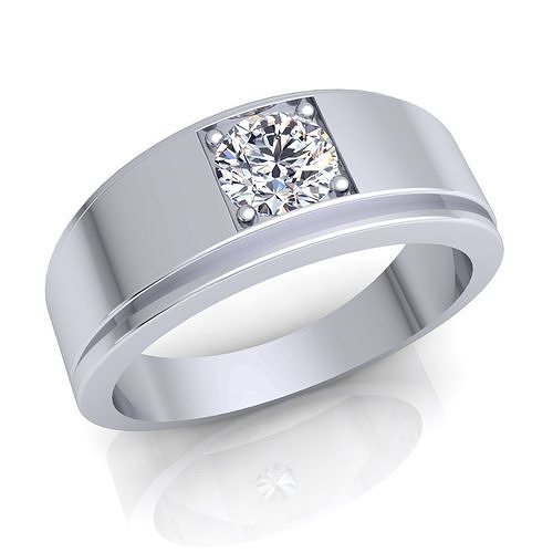 Aarna Single Stone Ring  3D print model